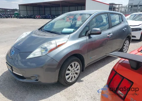 2014 Nissan Leaf S из США, поврежденный, VIN 1N4AZ0CP7EC339255